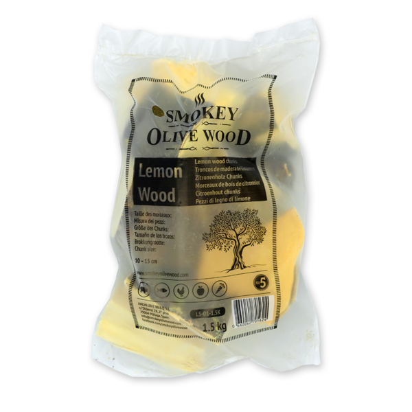 Smokey Olive Wood - Zitronenbaum-Grillholz Chunks Nº 5 (1,5 kg)