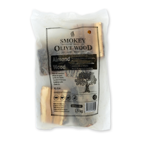 Smokey Olive Wood - Mandelbaum-Grillholz Chunks Nº 5 (1,5 kg)