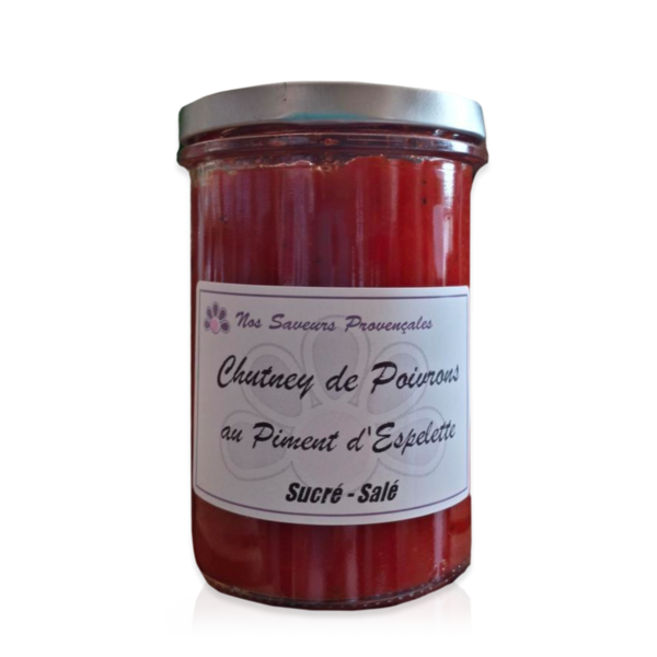 Nos Saveurs Provençales - Chutney de Poivrons au Piment d´Espelette - Paprika mit Esplette-Pfeffer