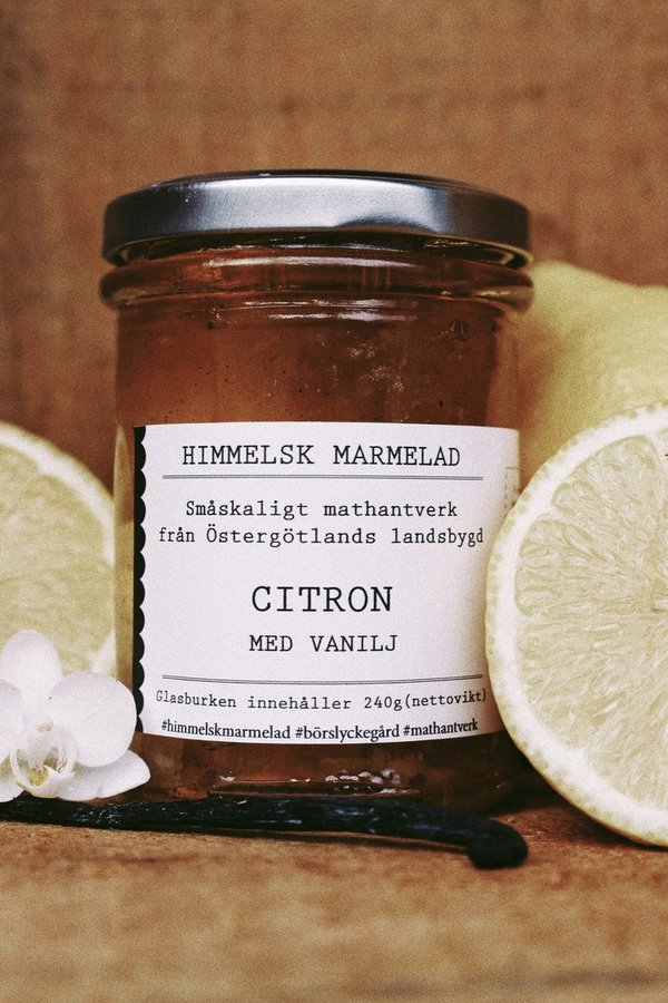 Börslycke Gård - Marmelad Citron med vanilj - Zitrone mit Vanille