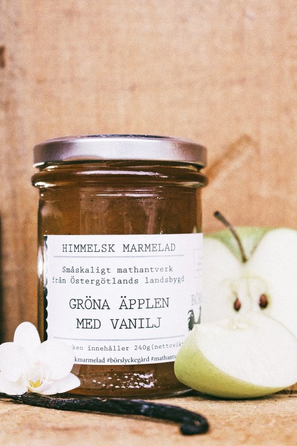 Börslycke Gård - Gröna äpplen med vanilj - Marmelade aus grünen Äpfeln mit Vanille